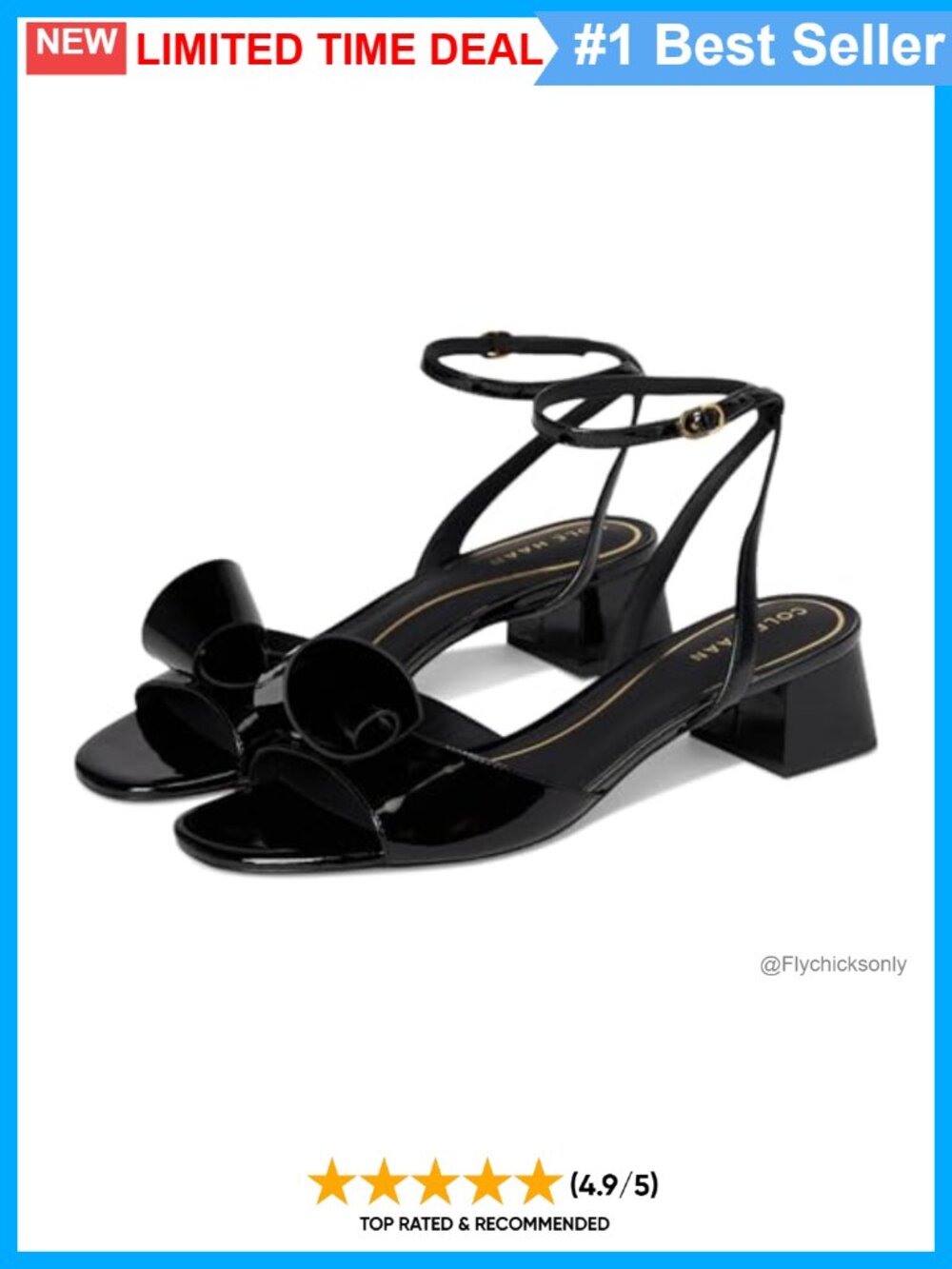 Leather Block Heel Sandals Ankle Strap Open Toe